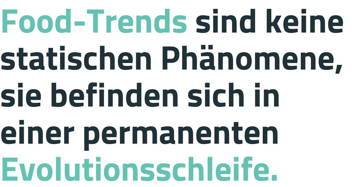 Header-Zitat Newsletter Food-Trends Evolutionsschleife