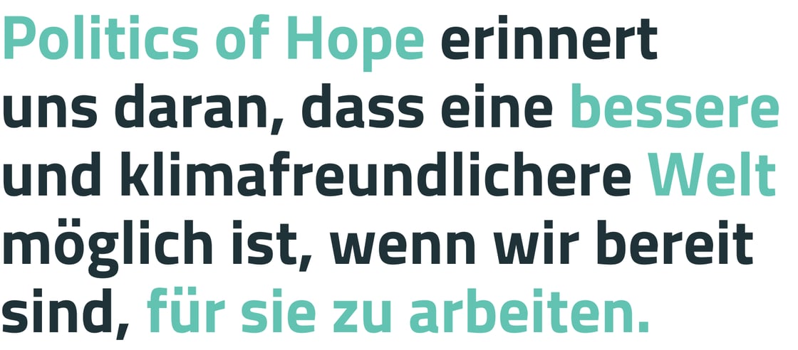 Header-Zitat Newsletter Politics of Hope